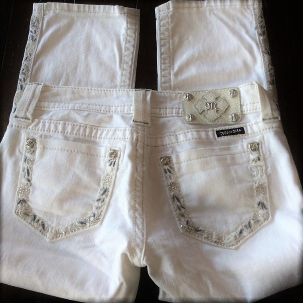 Miss me jeans white capris